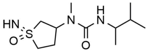 1-(1-imino-1-oxo-1lambda6-thiolan-3-yl)-1-methyl-3-(3-methylbutan-2-yl)urea
