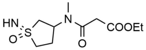 Ethyl 2-[(1-imino-1-oxo-1lambda6-thiolan-3-yl)(methyl)carbamoyl]acetate